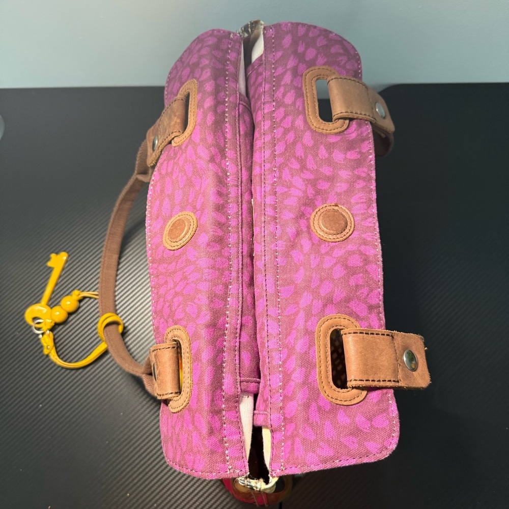 🎨 Fossil Key-Per Coated Canvas Print Tote Bag - Picture 7 of 15